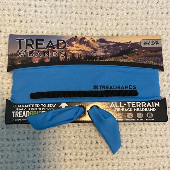 TreadBands Head Band NEW Blue Low-Profile Tieback Tread Band Headband - Picture 2 of 3